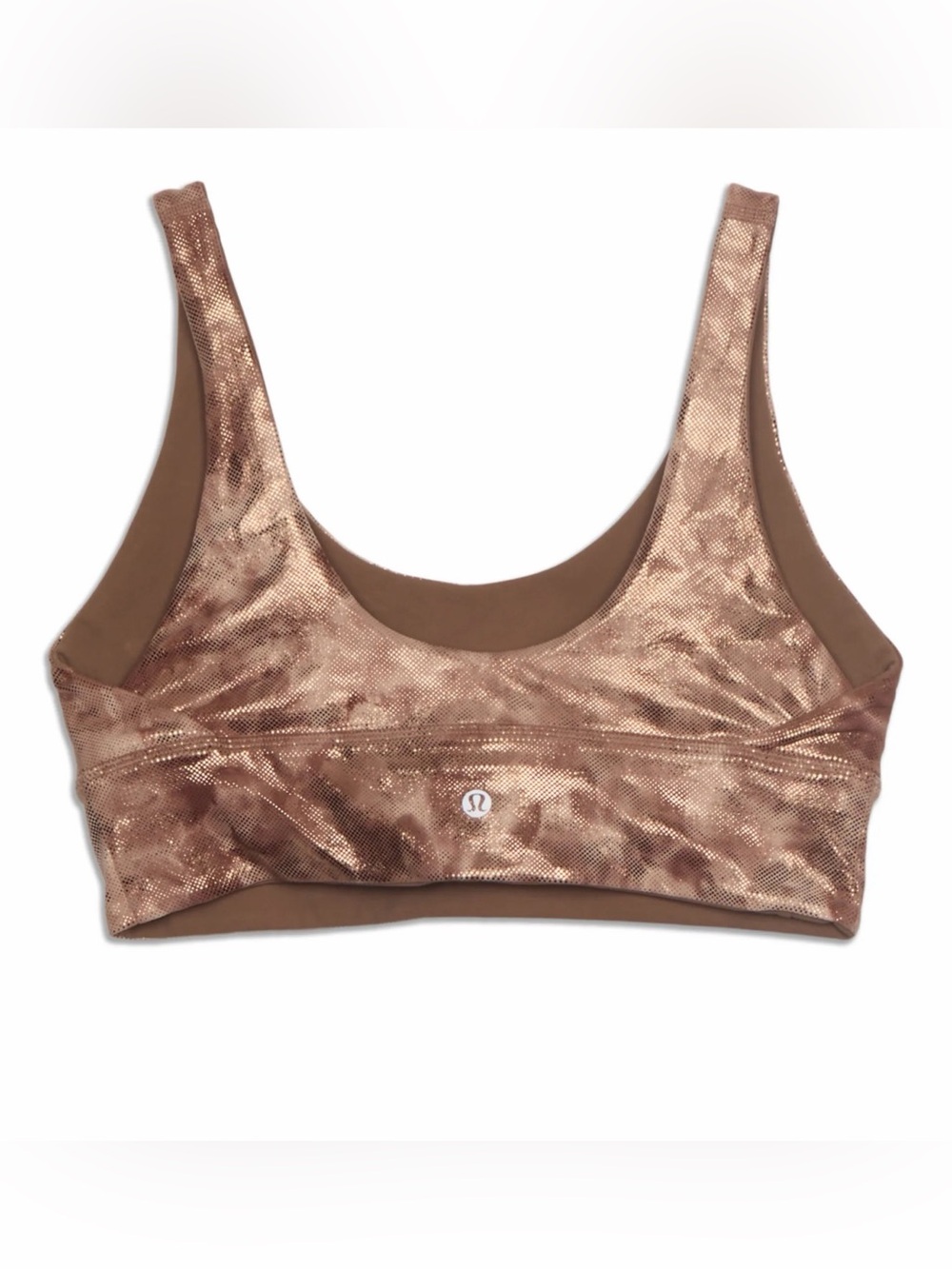 lululemon athletica Rose Gold Metallic Sports Bra